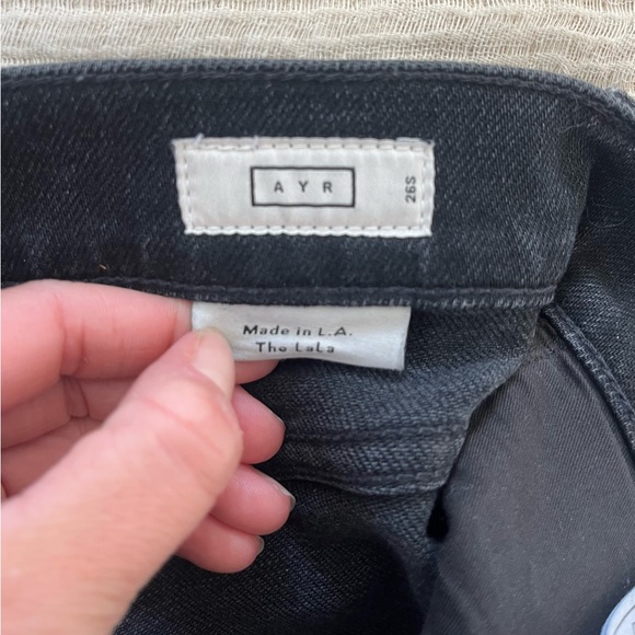 AYR The Lala Jean in Washed Black - Picture 3 of 3